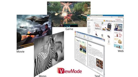 Màn hình Viewsonic TD2223 - Tận hưởng các chế độ màu sắc của ViewMode